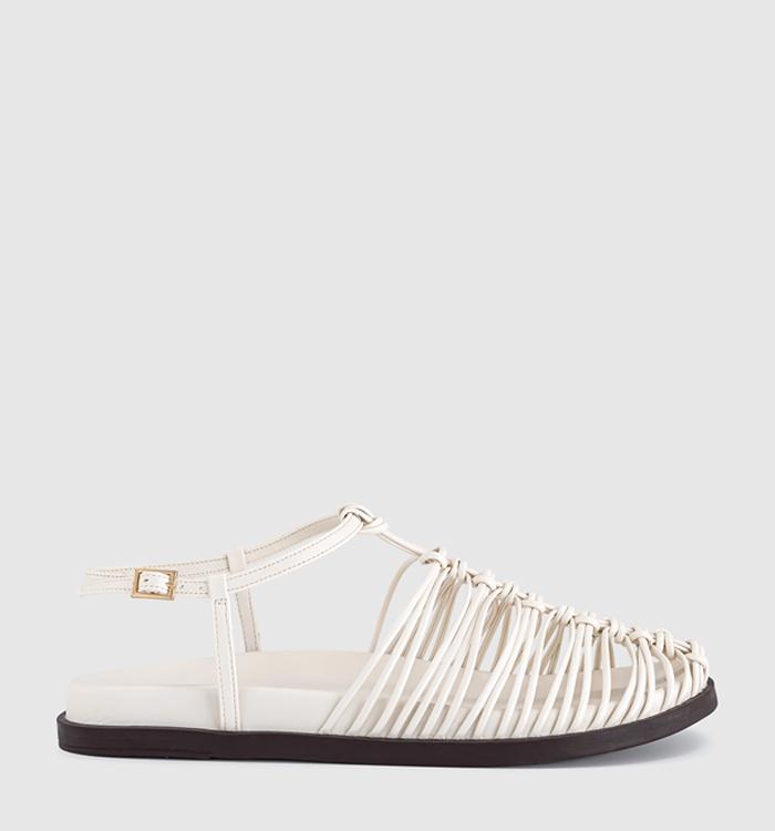 OFFICE Seraphina Woven Fisherman Footbed Sandals Cream