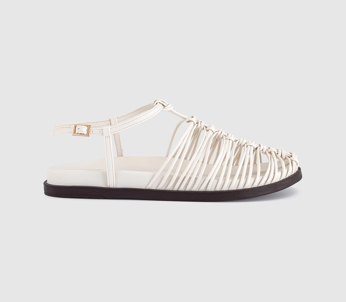 OFFICESeraphina Woven Fisherman Footbed SandalsCream