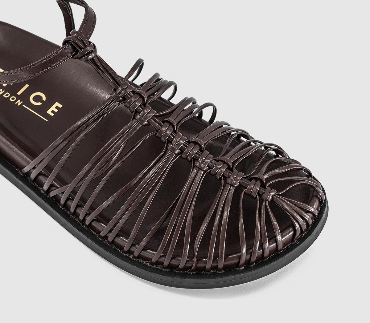 OFFICESeraphina Woven Fisherman Footbed SandalsBrown