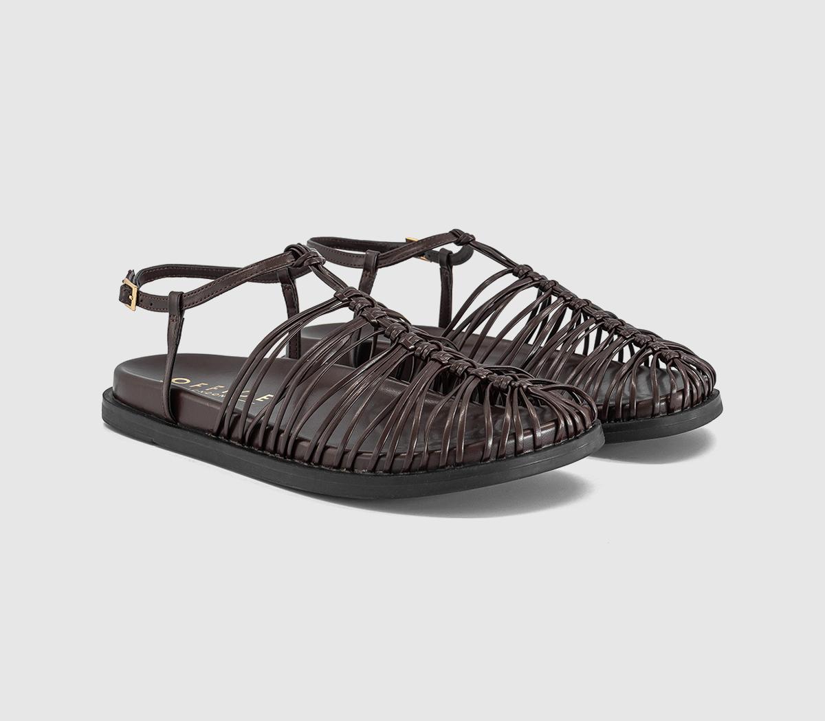 OFFICESeraphina Woven Fisherman Footbed SandalsBrown