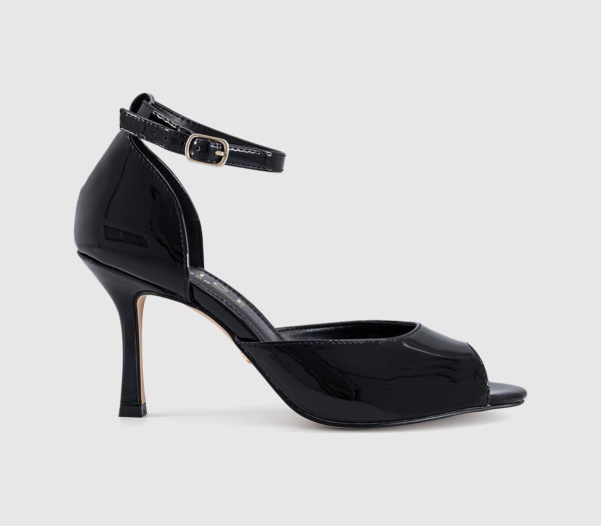 OFFICEHarlequin Peep Toe Heeled SandalsBlack