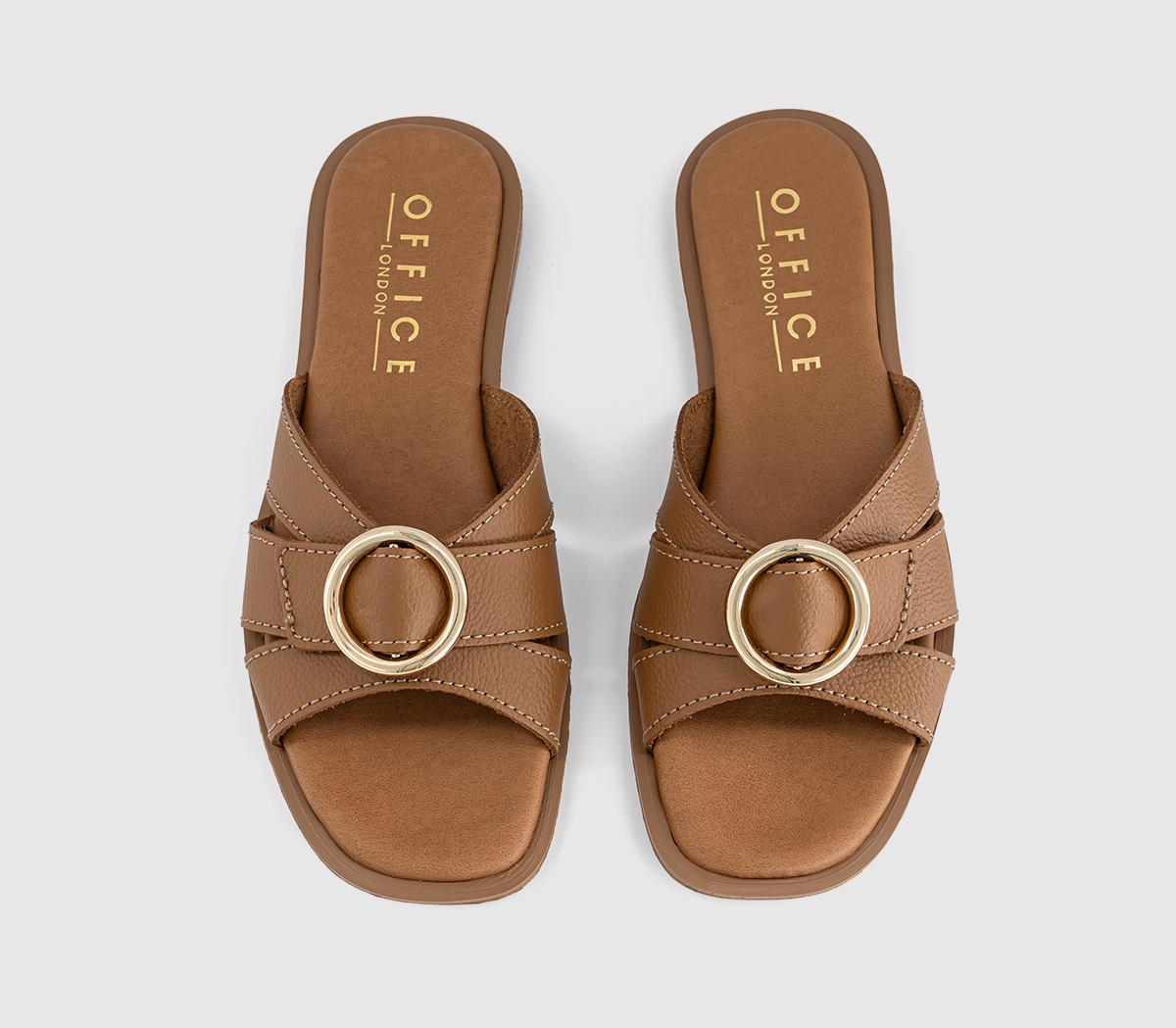 OFFICESalerno Trim Detail SlidersTan Leather