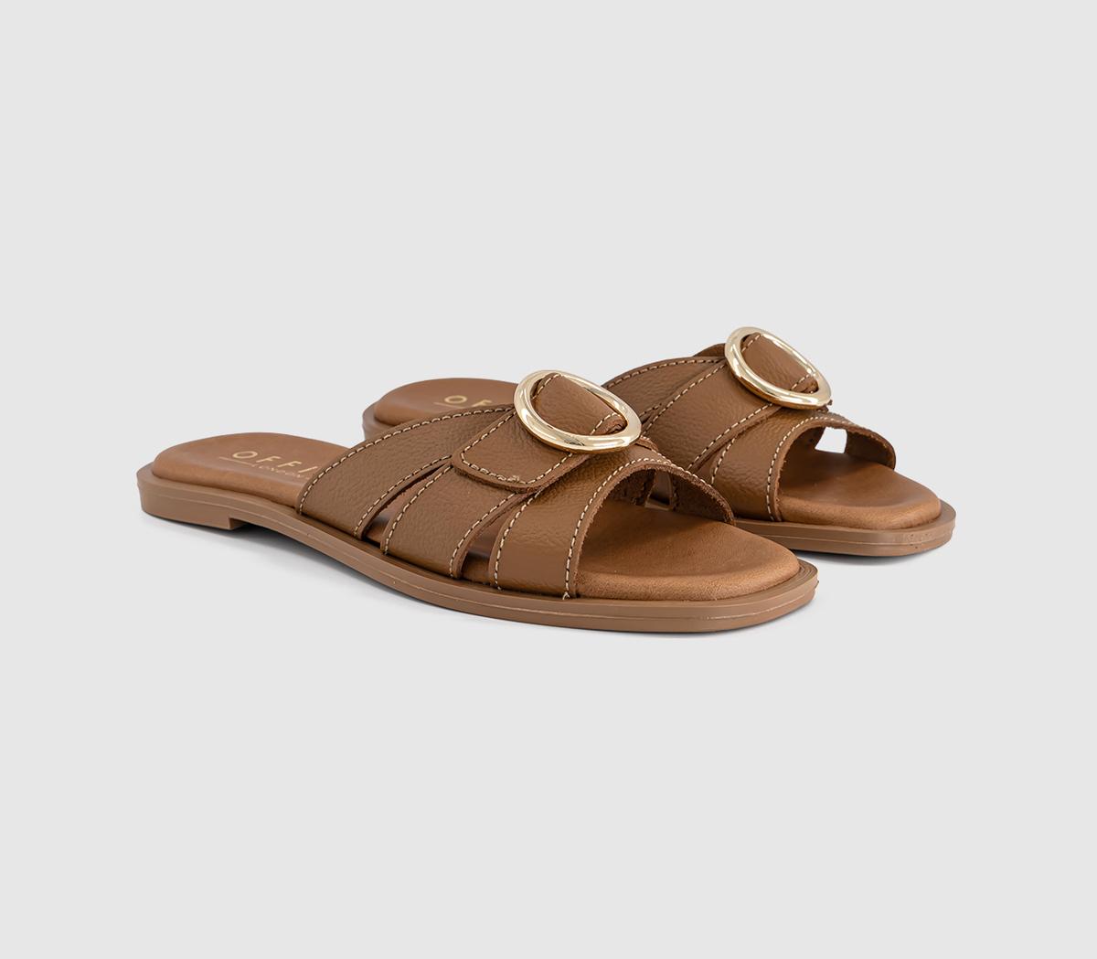 OFFICESalerno Trim Detail SlidersTan Leather