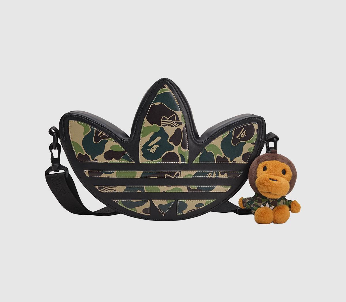 adidasadidas x BAPE Trefoil Shoulder BagBlack
