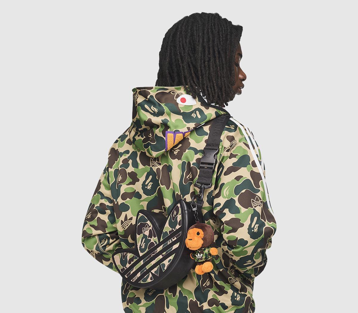 adidas adidas x BAPE Trefoil Shoulder Bag Black - adidas Statement