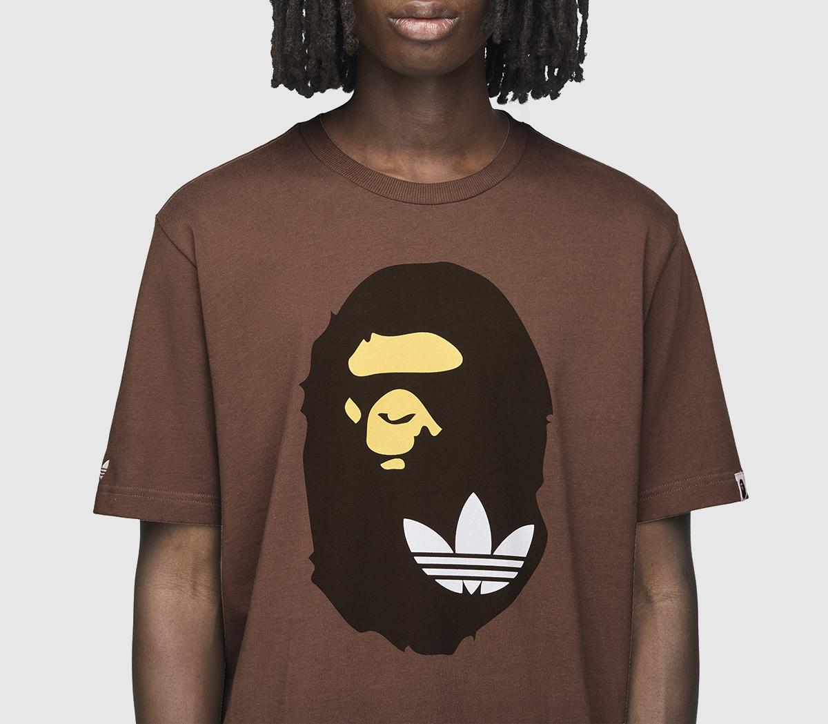 adidas adidas x BAPE Short Sleeve Tee Earth Strata - Men's Clothing