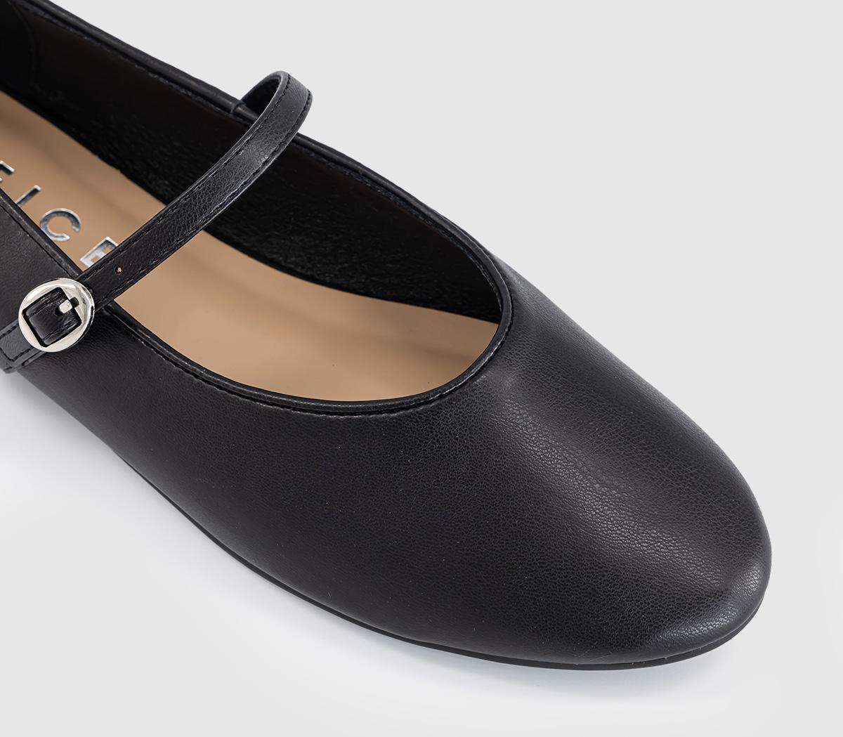 OFFICEFifi Single Strap Mary Jane Ballet PumpsBlack
