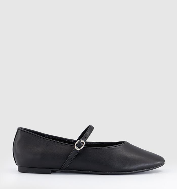 OFFICE Fifi Single Strap Mary Jane Ballet Pumps Black