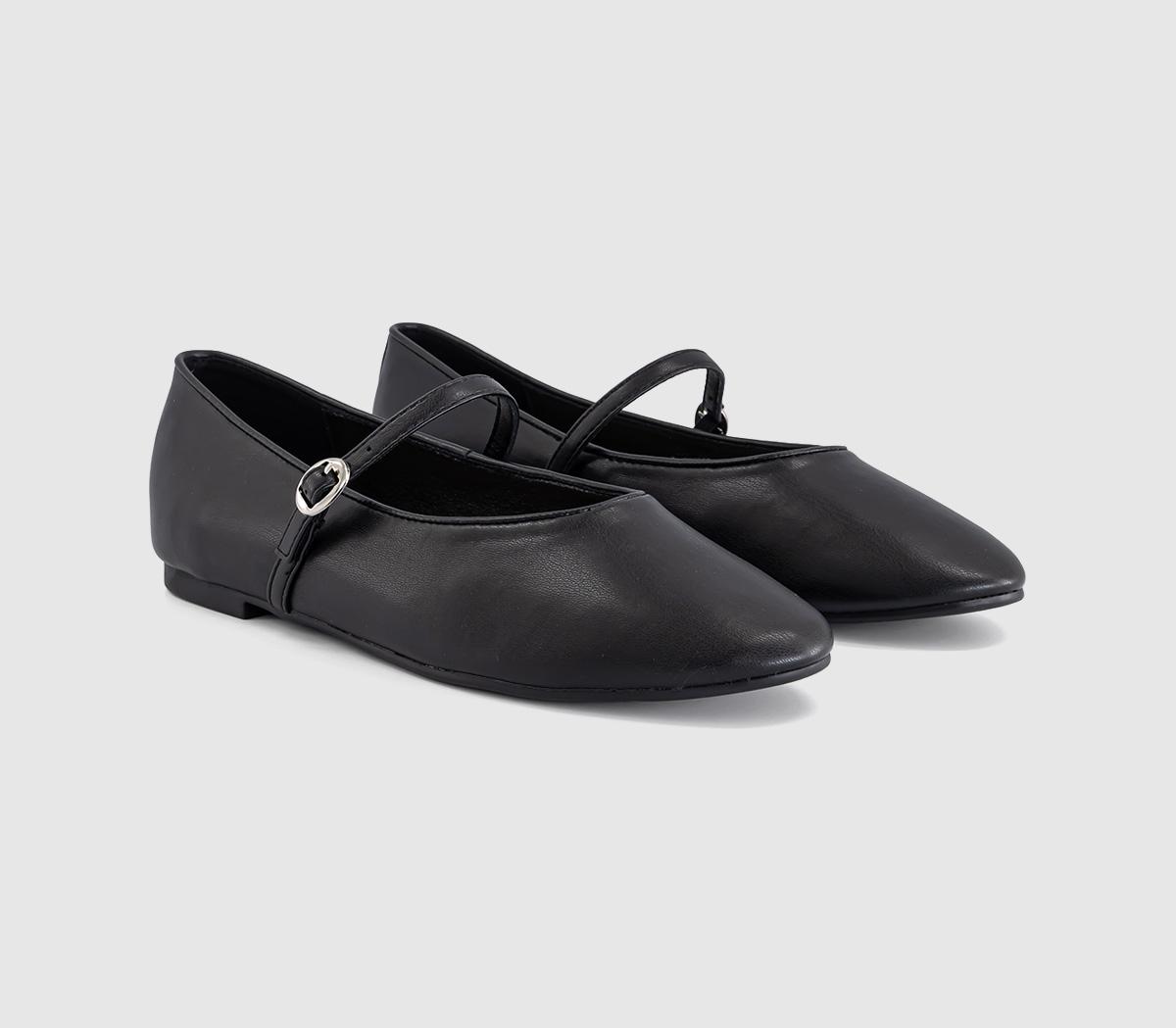 OFFICEFifi Single Strap Mary Jane Ballet PumpsBlack