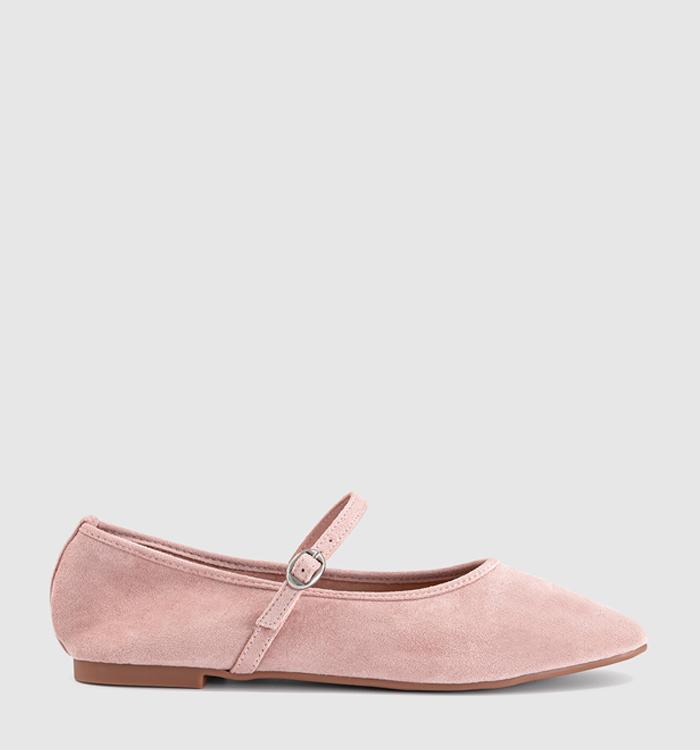 OFFICE Fifi Single Strap Mary Jane Ballet Pumps Pink