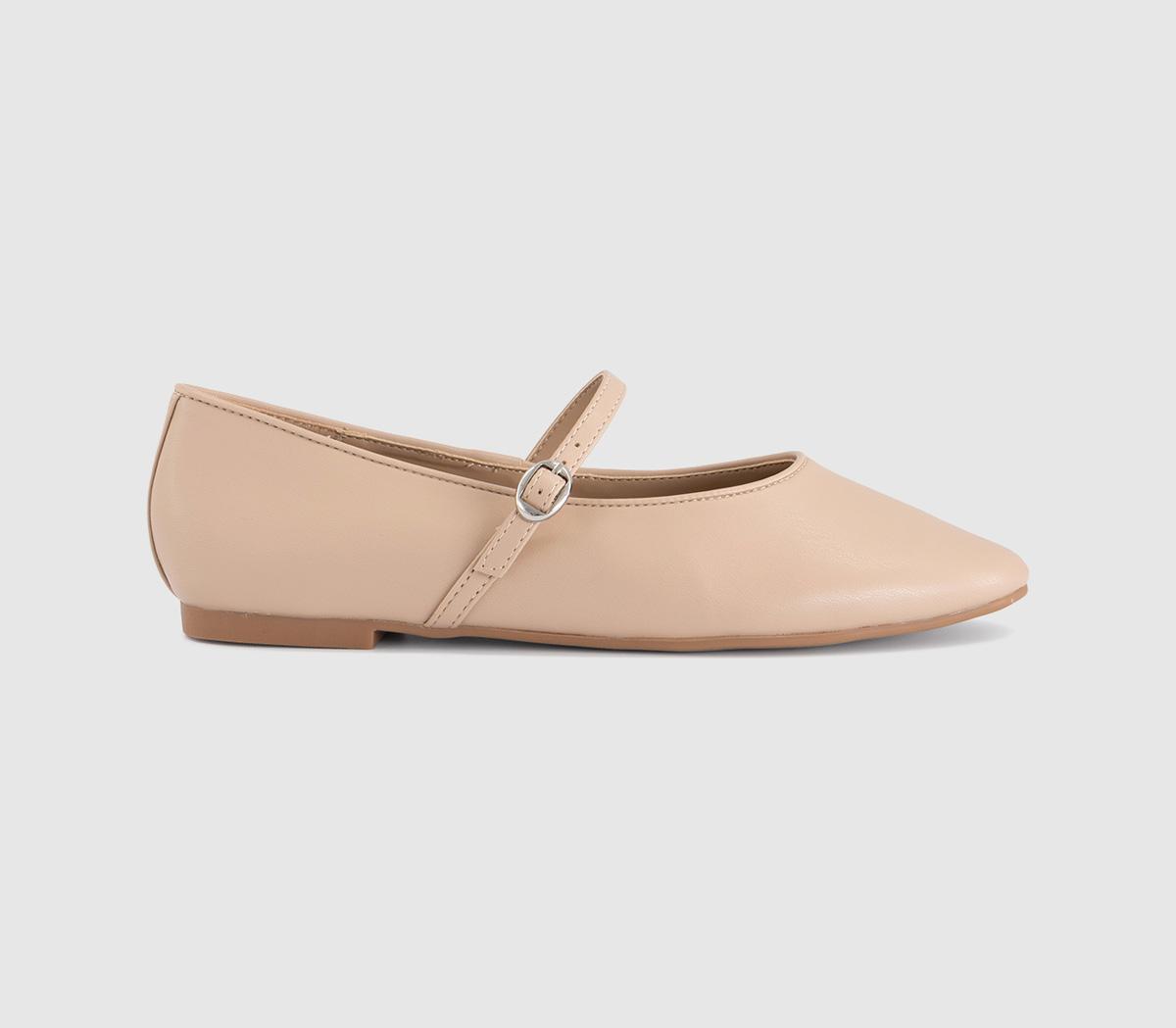 OFFICEFifi Single Strap Mary Jane Ballet PumpsTaupe