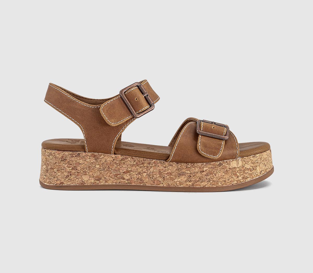 Blowfish Magical Wedge Sandals Scotch  Brown in Women's Size 4, Office Shoes