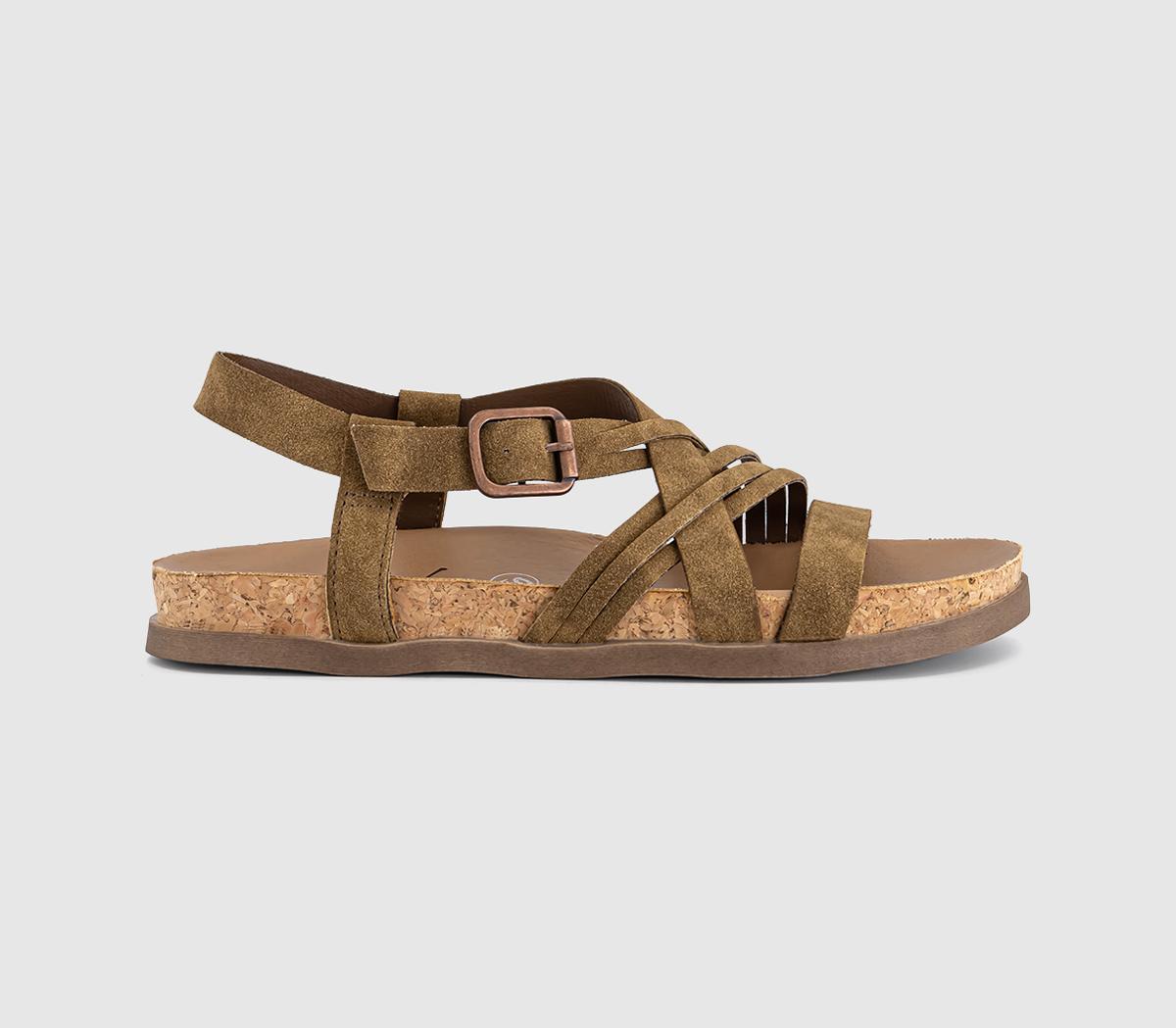 Blowfish Malibu Blowfish Light Up Sandals Dark Sand  Natural in Women's Size 6, Office Shoes