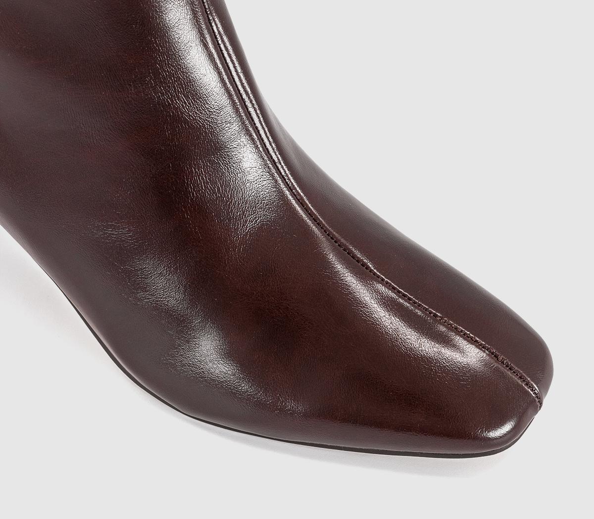 OFFICEAnoushka Heeled Ankle BootsChocolate Brown