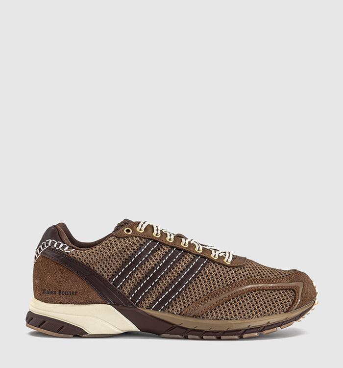 adidas Consortium Wales Bonner Adizero Adios Trainers Cream White Auburn F16 Partridge Coca Mocha Downto