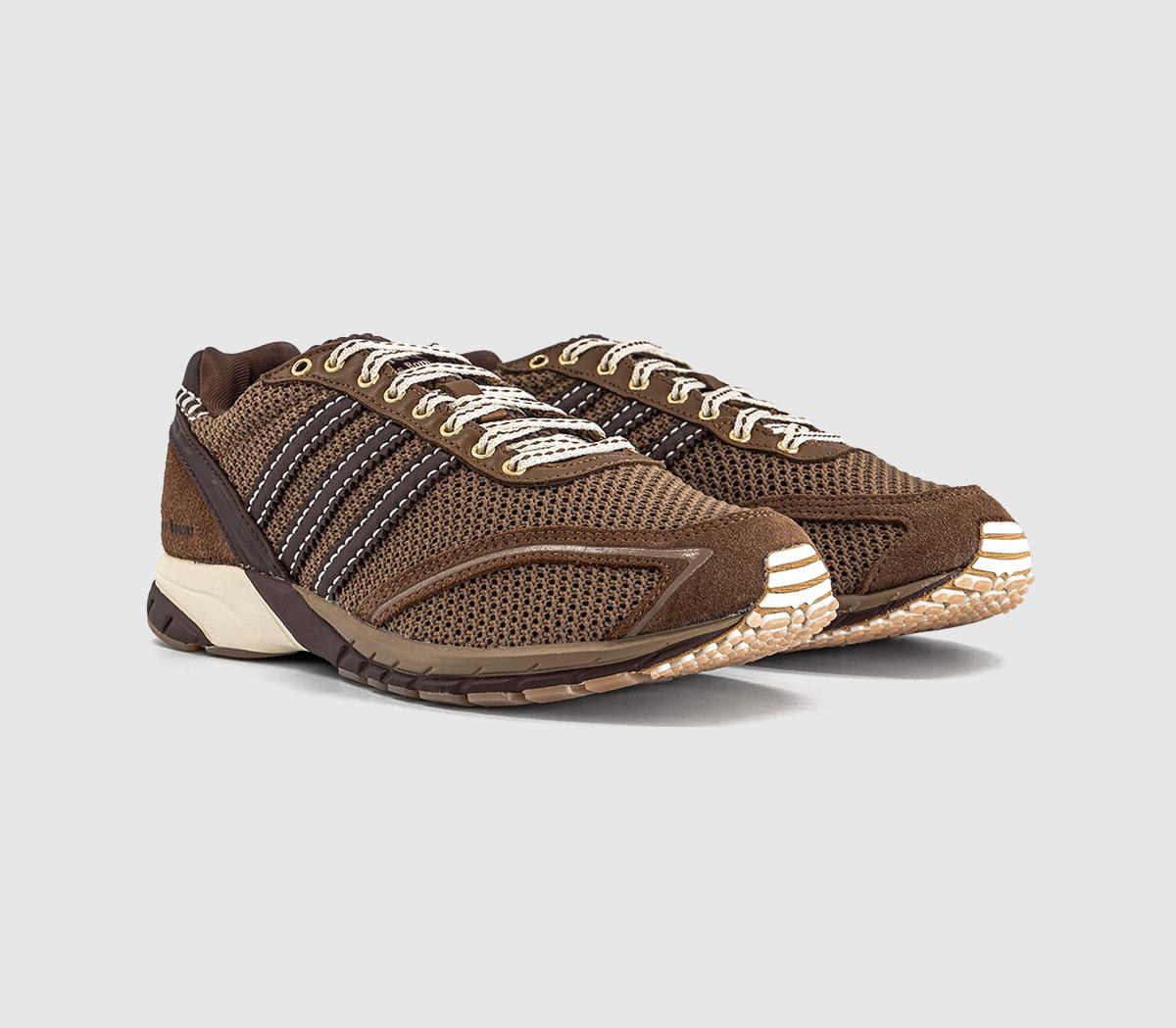 adidasWales Bonner Adizero Adios TrainersCream White Auburn F16 Partridge Coca Mocha Downto