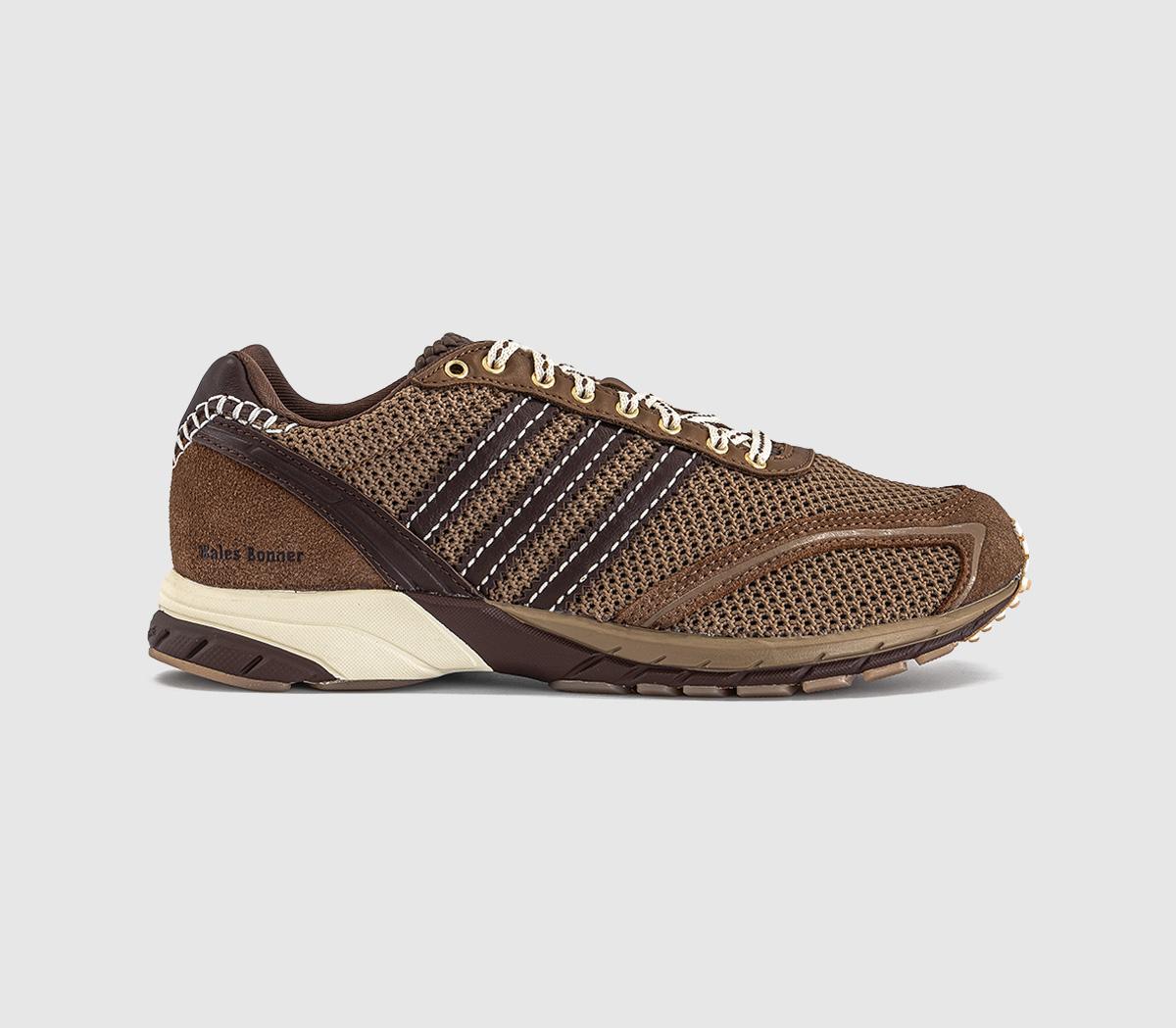adidasWales Bonner Adizero Adios TrainersCream White Auburn F16 Partridge Coca Mocha Downto