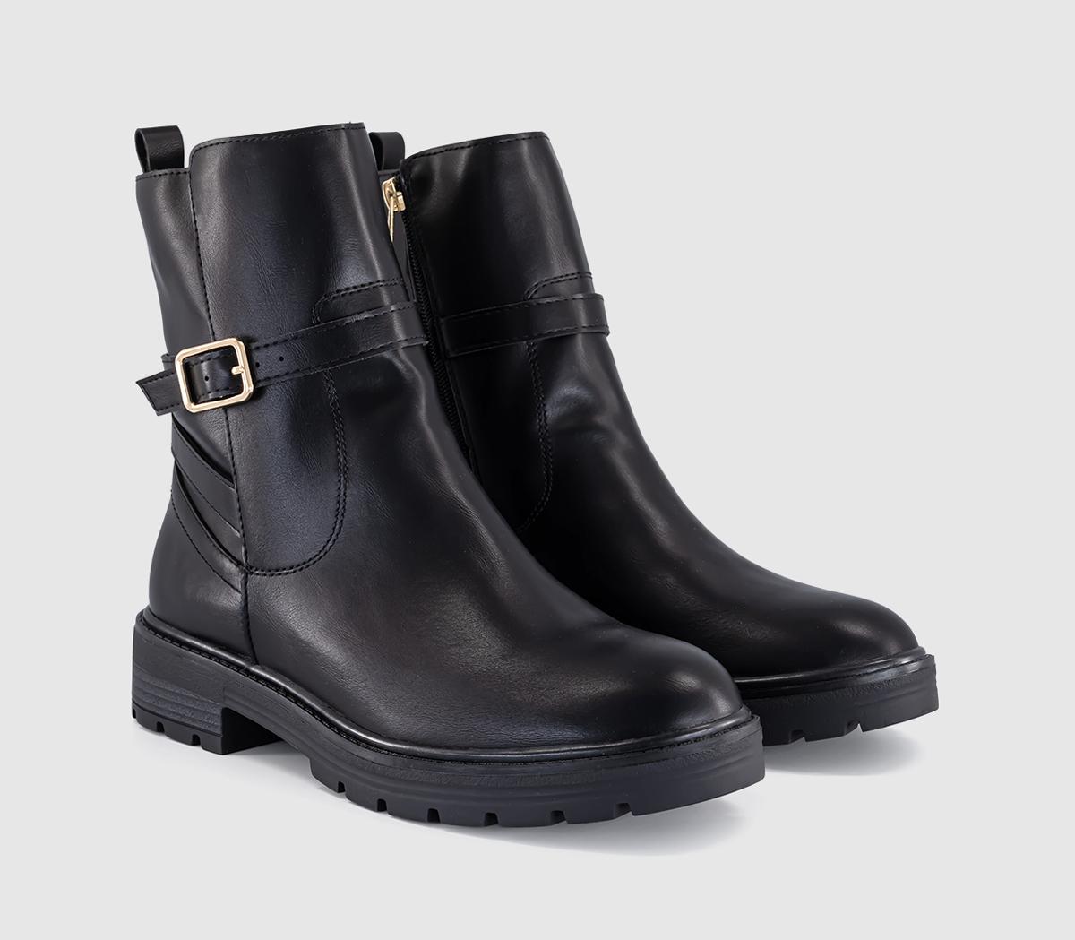 OFFICEAlive Chunky Buckle BootsBlack