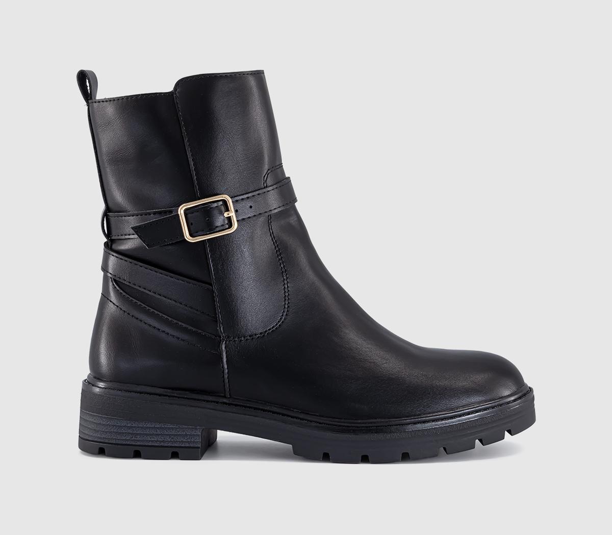 OFFICEAlive Chunky Buckle BootsBlack