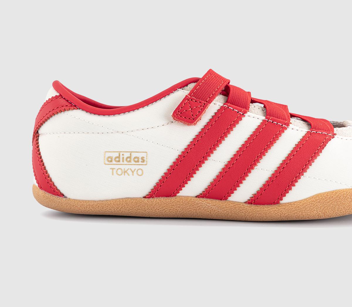 adidasTokyo Mary Jane TrainersCream White Red Gold Metallic