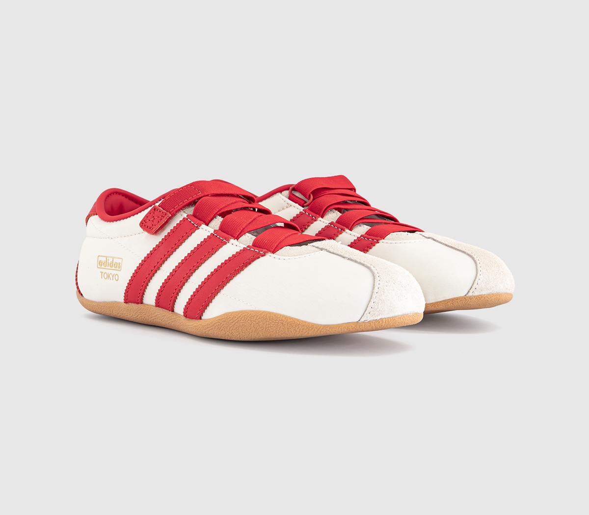 adidasTokyo Mary Jane TrainersCream White Red Gold Metallic