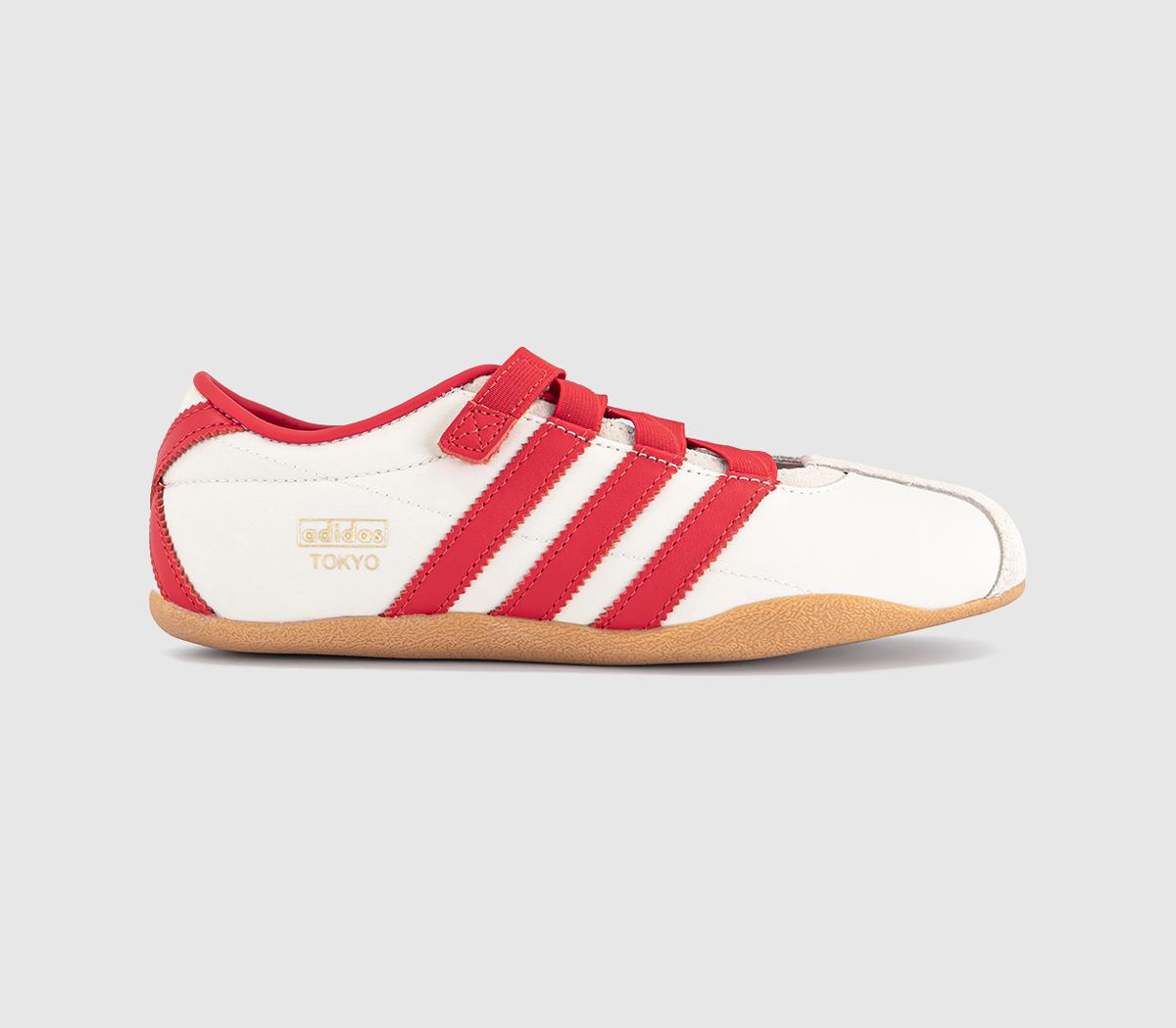 adidasTokyo Mary Jane TrainersCream White Red Gold Metallic