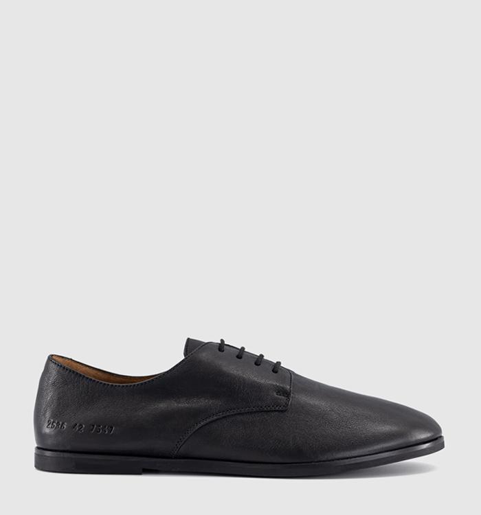 Common Projects Soft Derby Shoes Black Leather