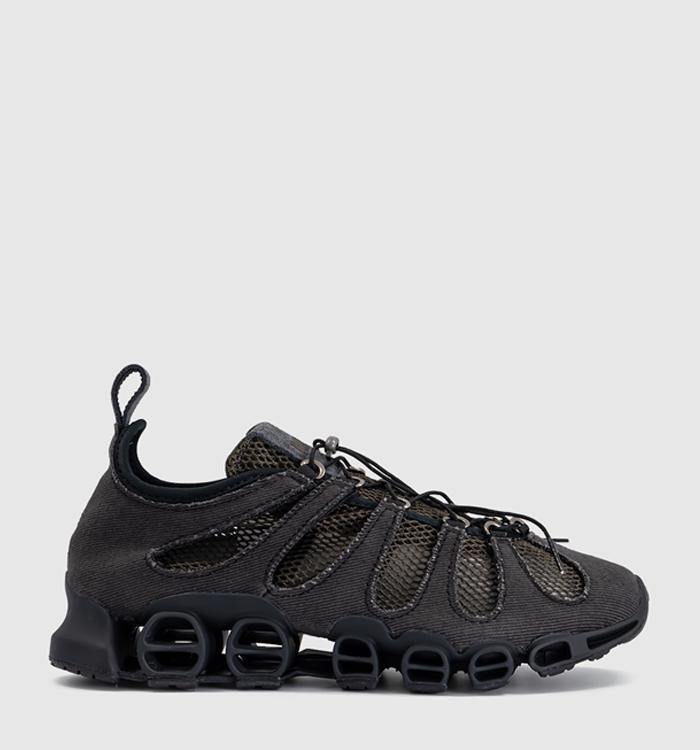 adidas adidas x AVAVAV Megaride Cutout Canvas Trainers Core Black Shadow Olive Utility Black