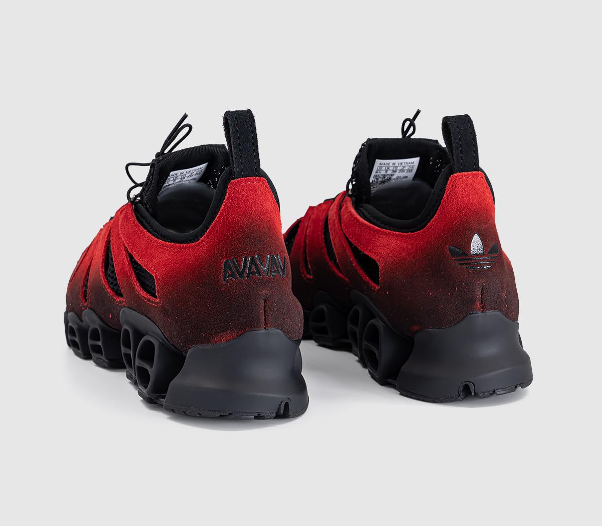 adidasadidas x AVAVAV Megaride Cutout Canvas TrainersCore Black Power Red Power Red