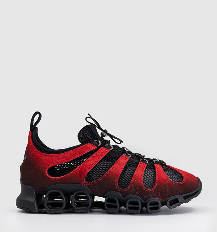 adidas adidas x AVAVAV Megaride Cutout Canvas Trainers Core Black Power Red Power Red