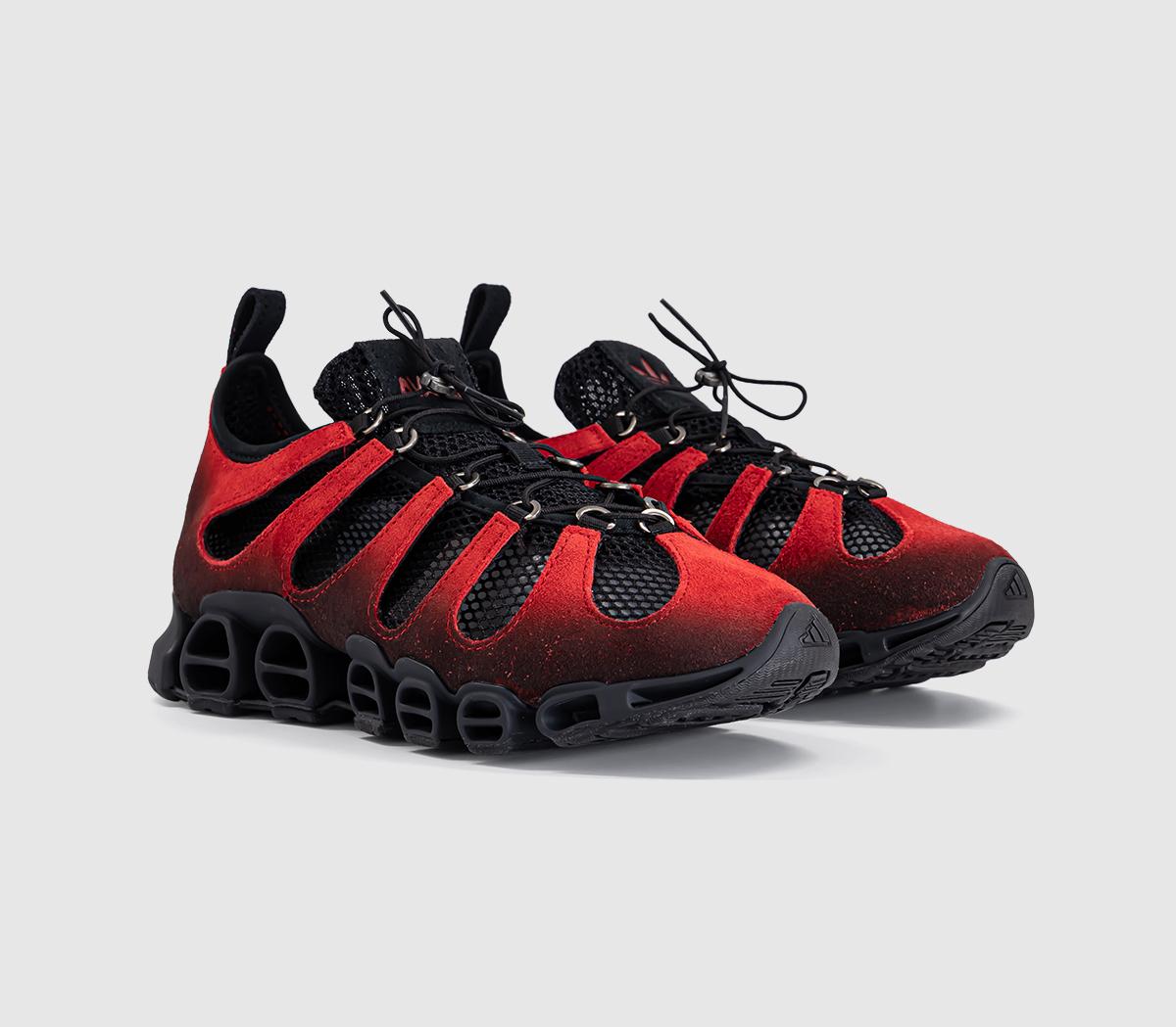 adidasadidas x AVAVAV Megaride Cutout Canvas TrainersCore Black Power Red Power Red