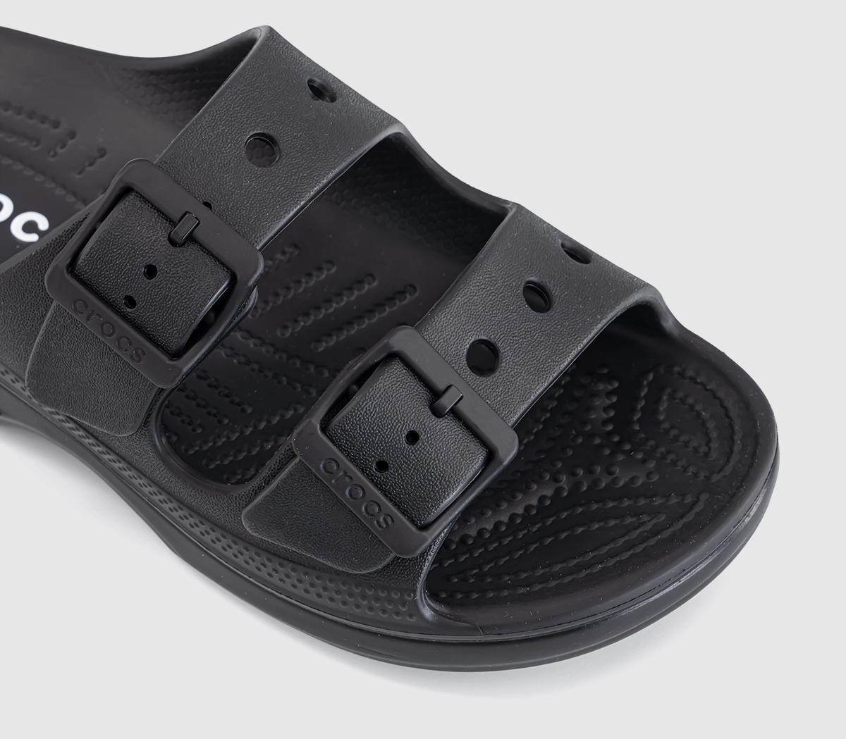 CrocsSaturday Two Strap SandalsBlack