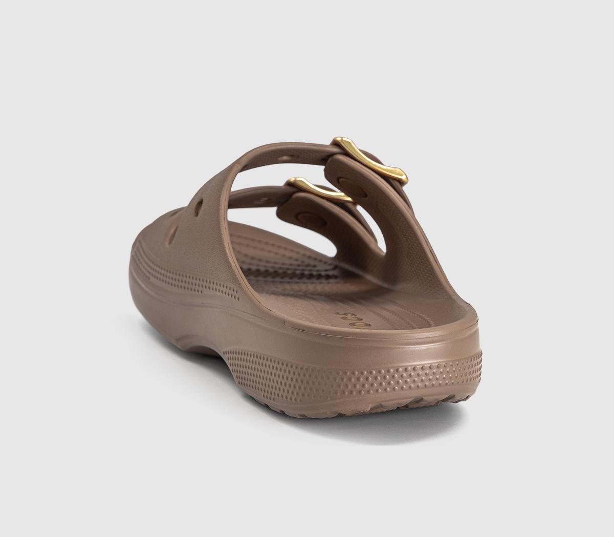 CrocsSaturday Two Strap SandalsSepia Metallic Buckle
