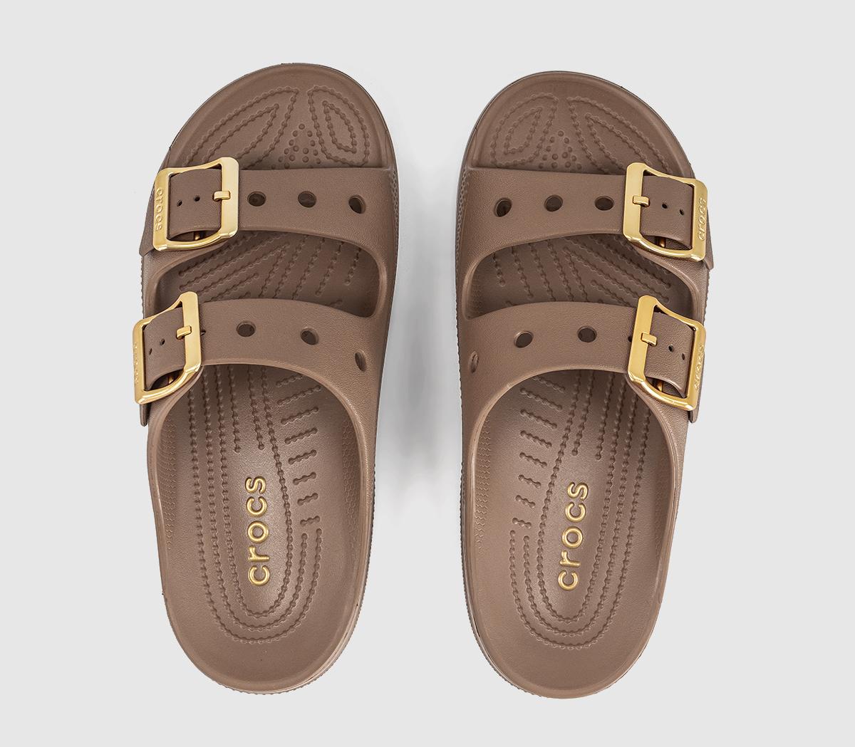 CrocsSaturday Two Strap SandalsSepia Metallic Buckle