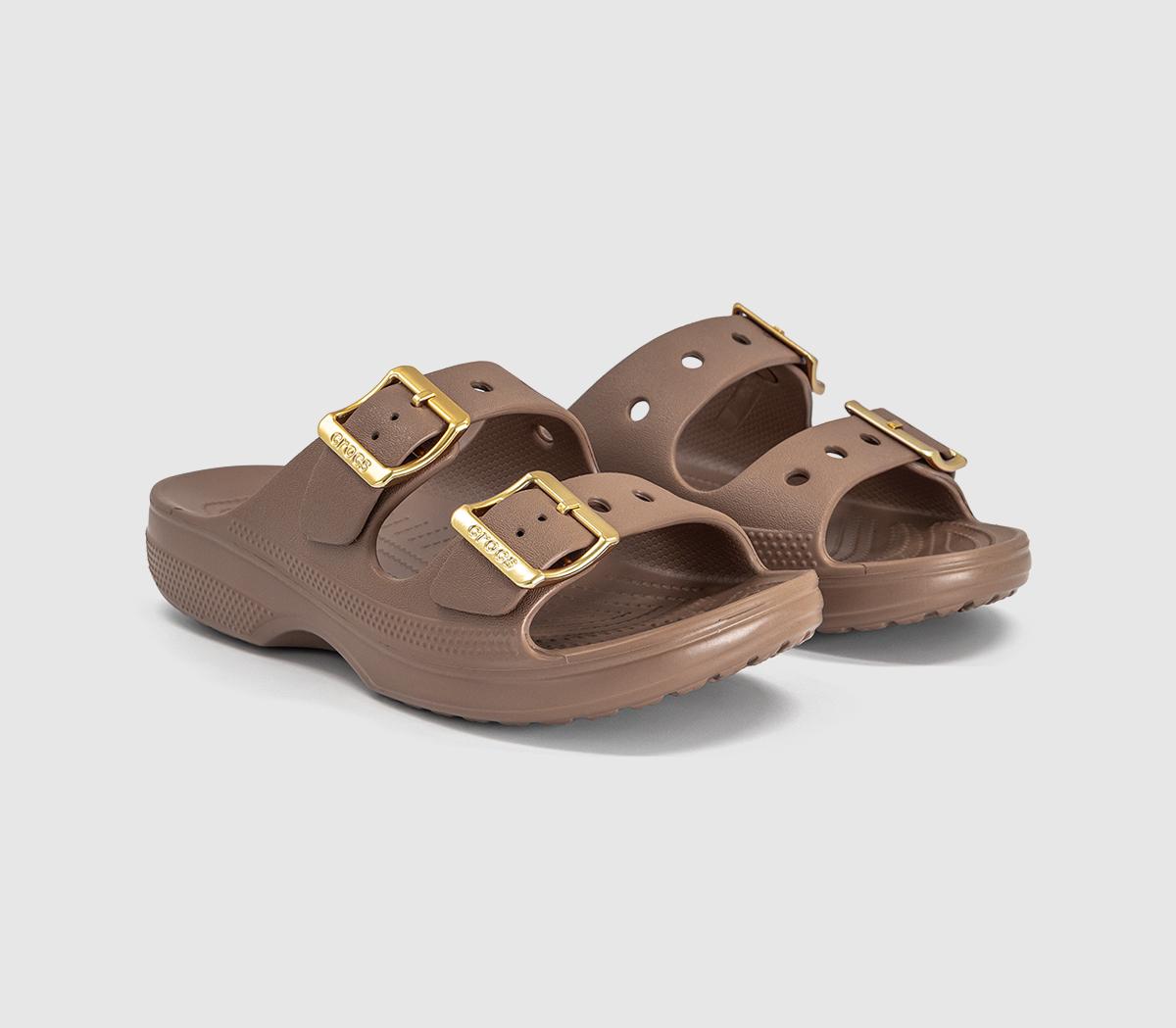 CrocsSaturday Two Strap SandalsSepia Metallic Buckle