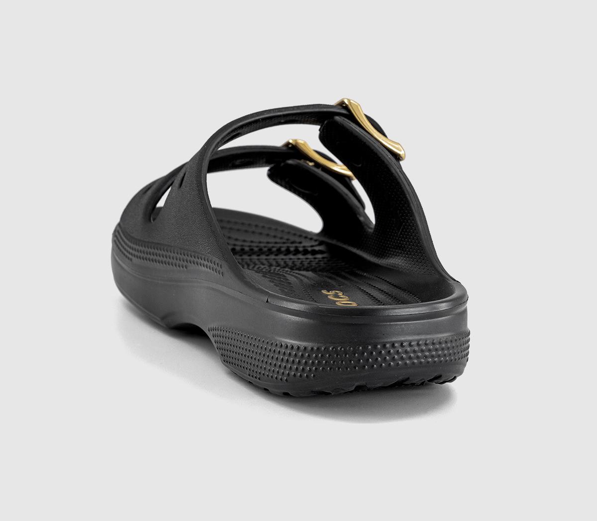 CrocsClassic Metallic Buckle SandalsBlack Metallic