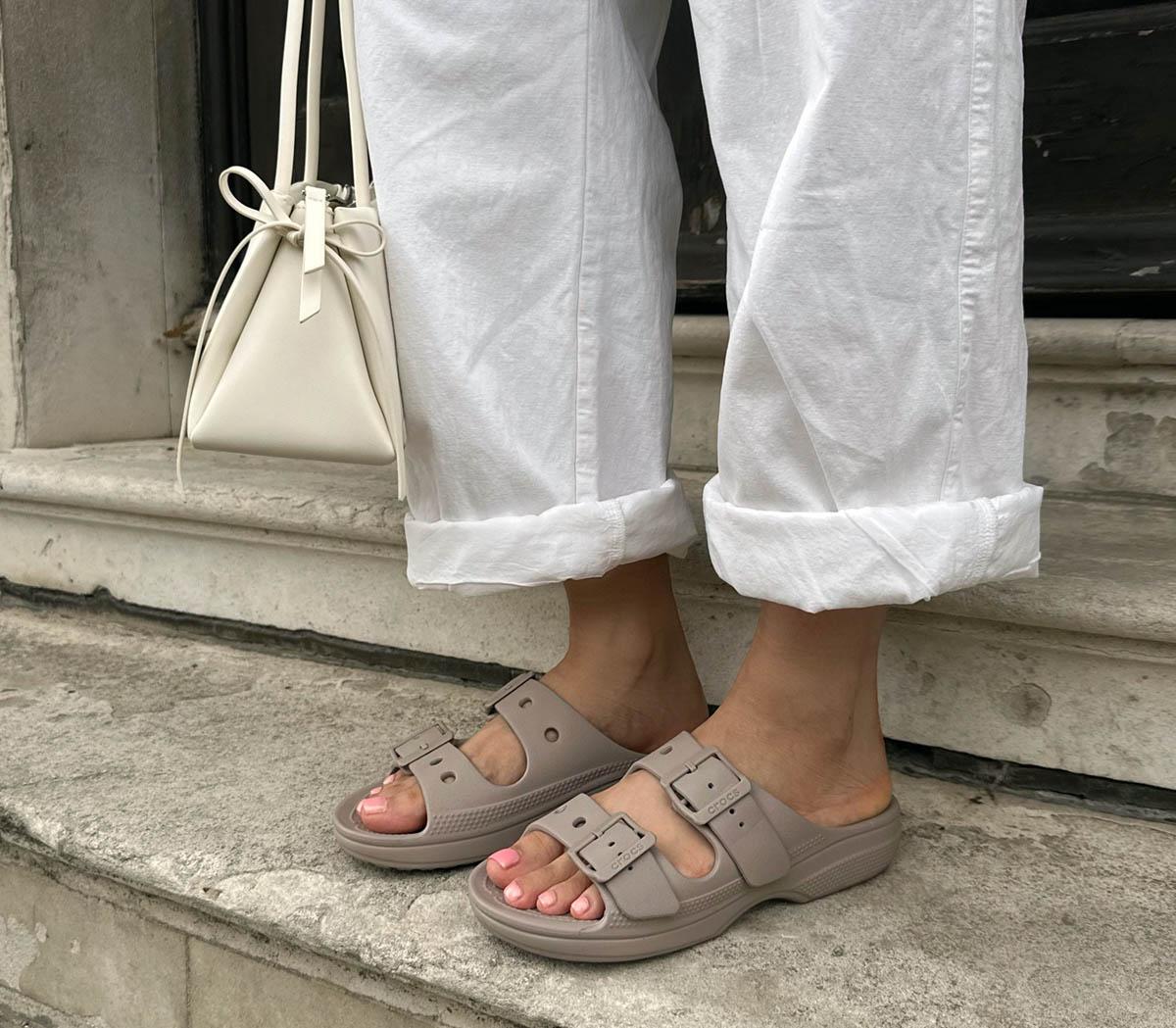 CrocsSaturday Two Strap SandalsTaupe