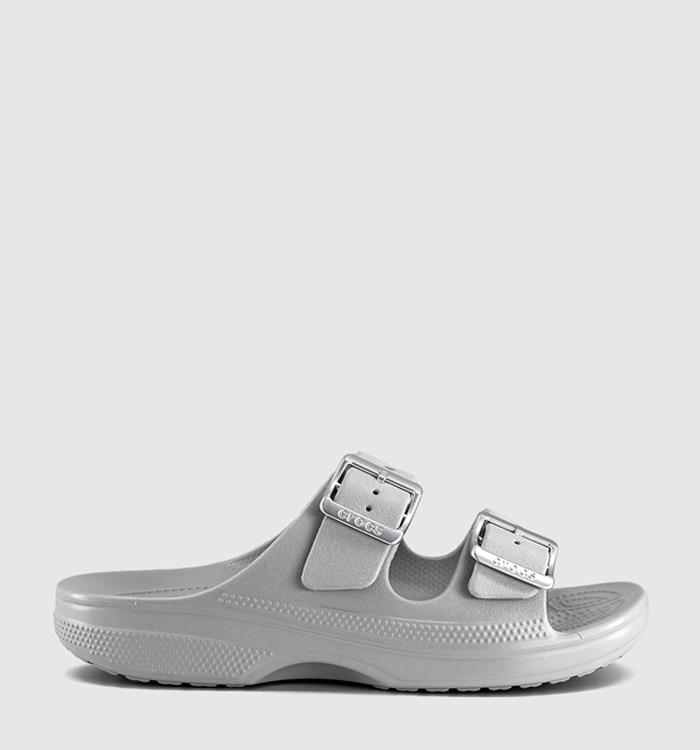Crocs Classic Metallic Buckle Sandals Atmosphere Metallic