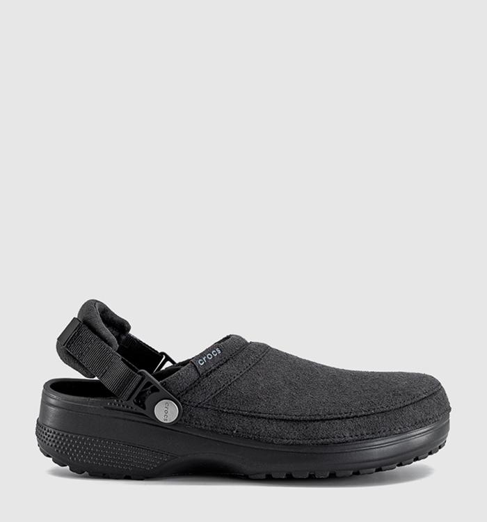 Crocs Classic Crafted Suede Clog Black
