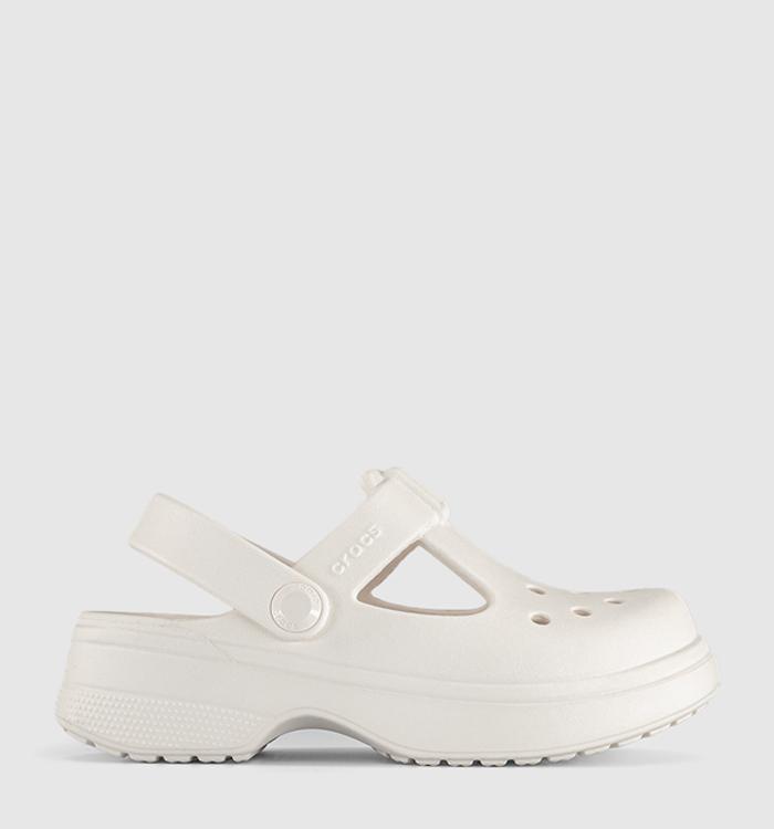 Crocs Classic Mary Jane Clogs Kids Chalk