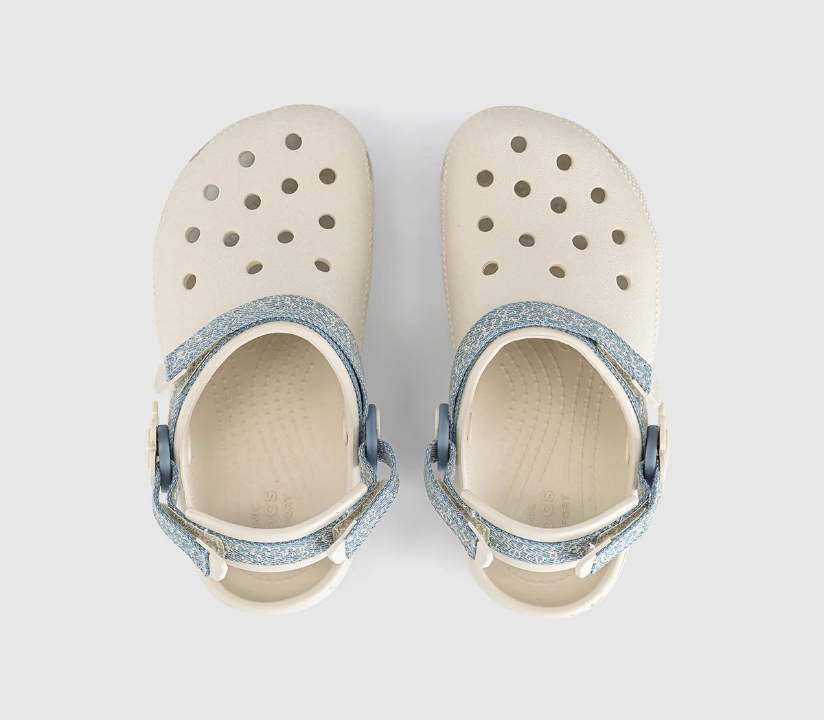 CrocsClassic Denim Clogs KidsSummit White