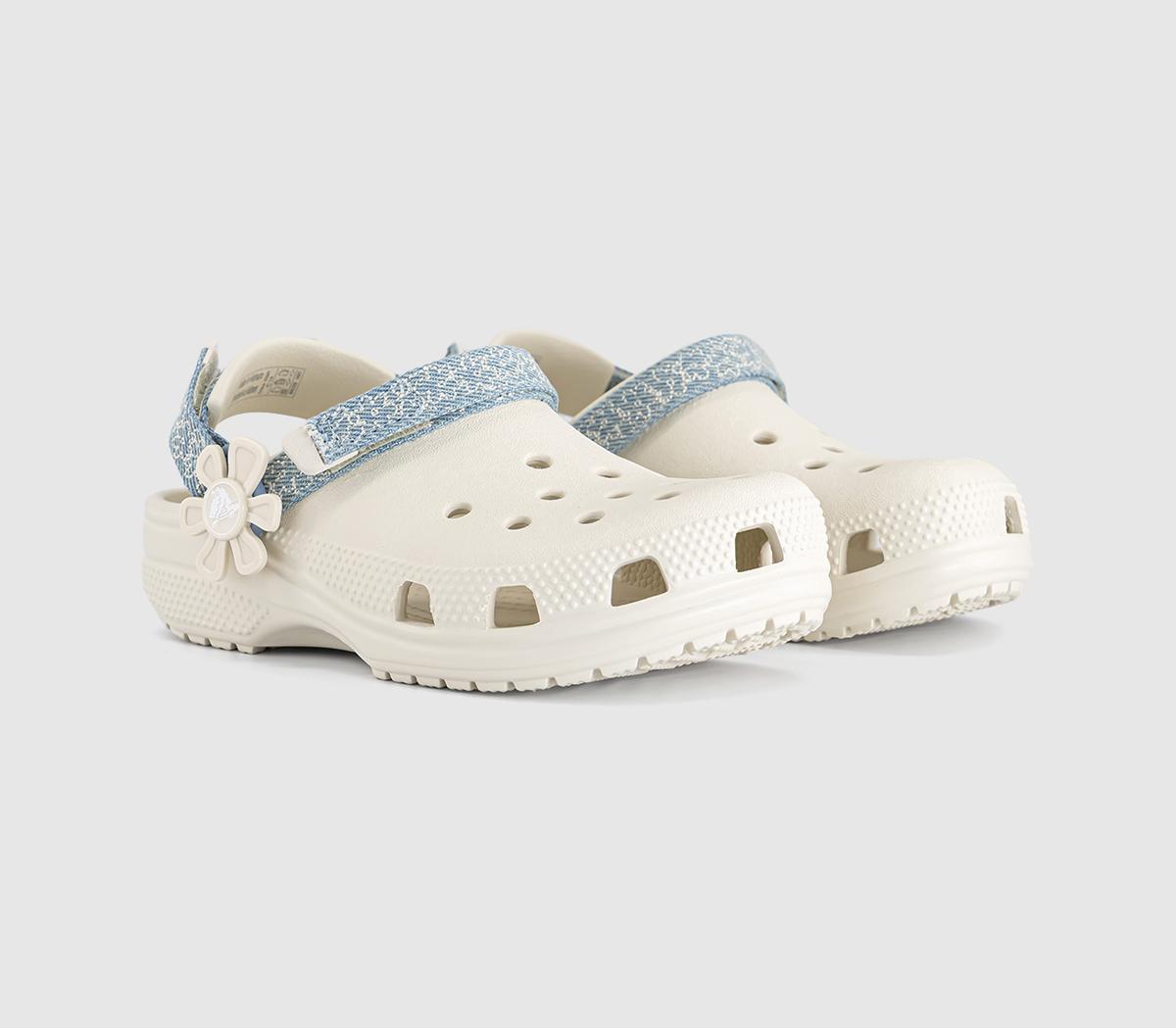 CrocsClassic Denim Clogs KidsSummit White