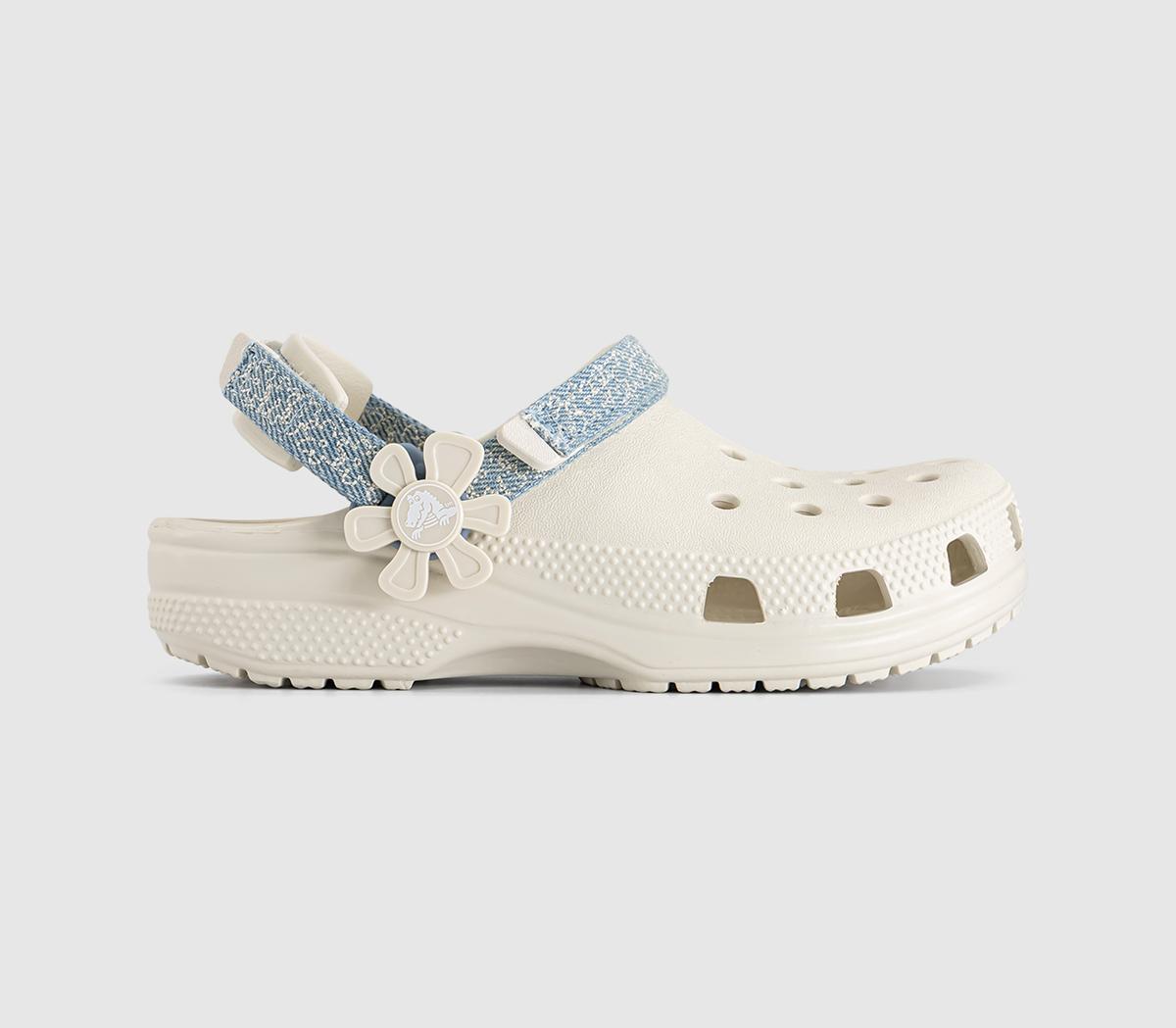 CrocsClassic Denim Clogs KidsSummit White