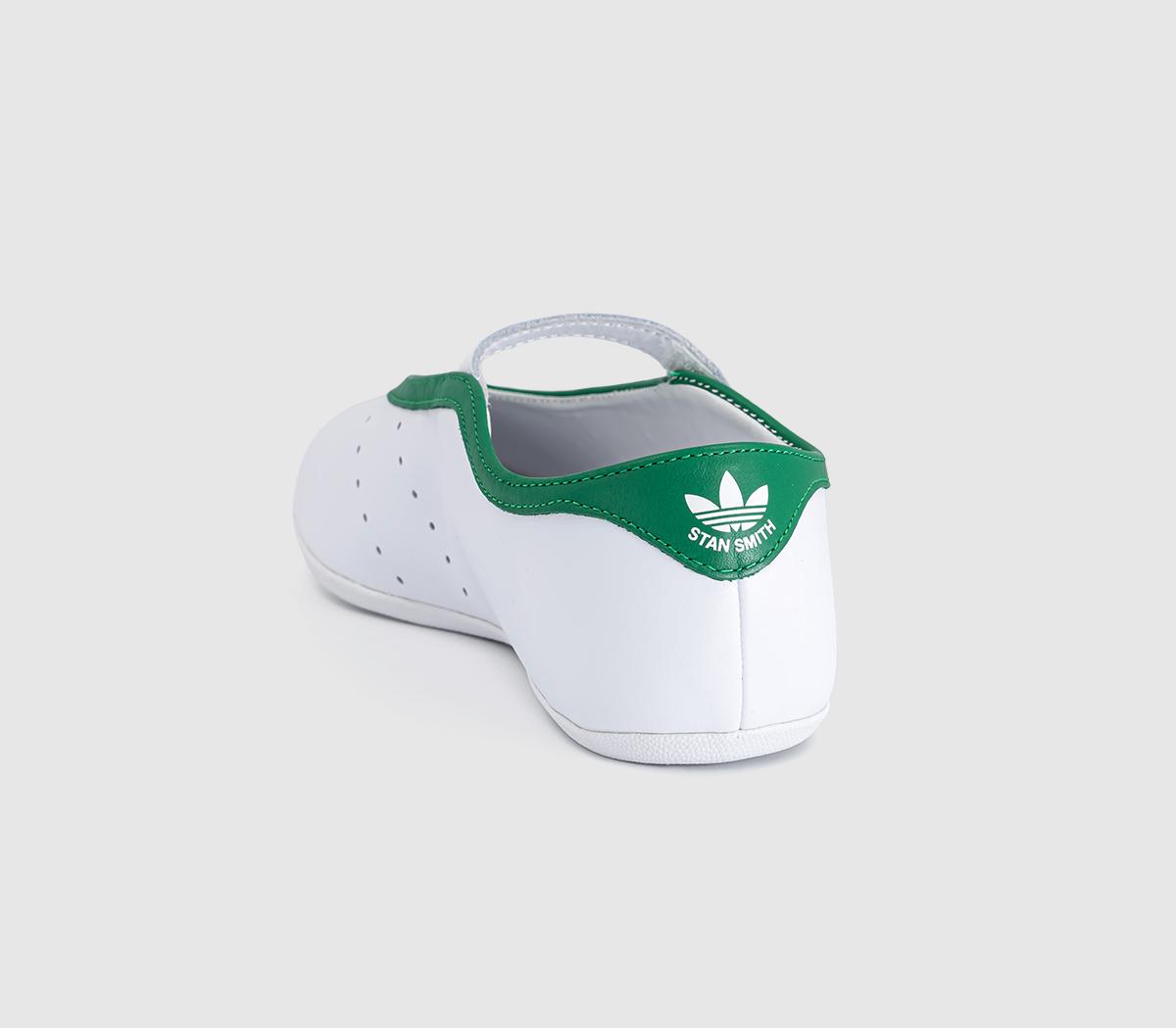 adidasStan Smith Low Ballet TrainersWhite White Green