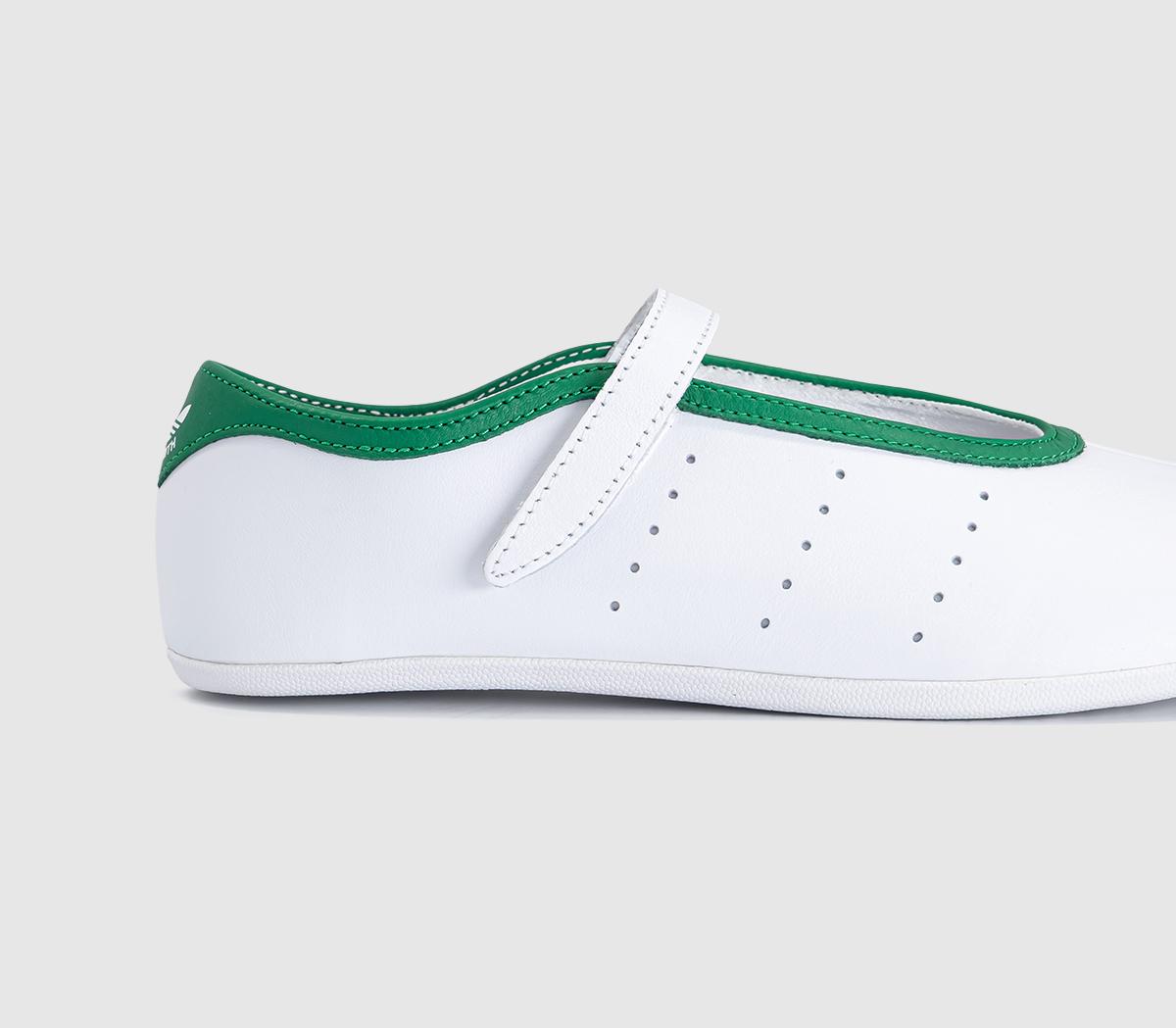 adidasStan Smith Low Ballet TrainersWhite White Green