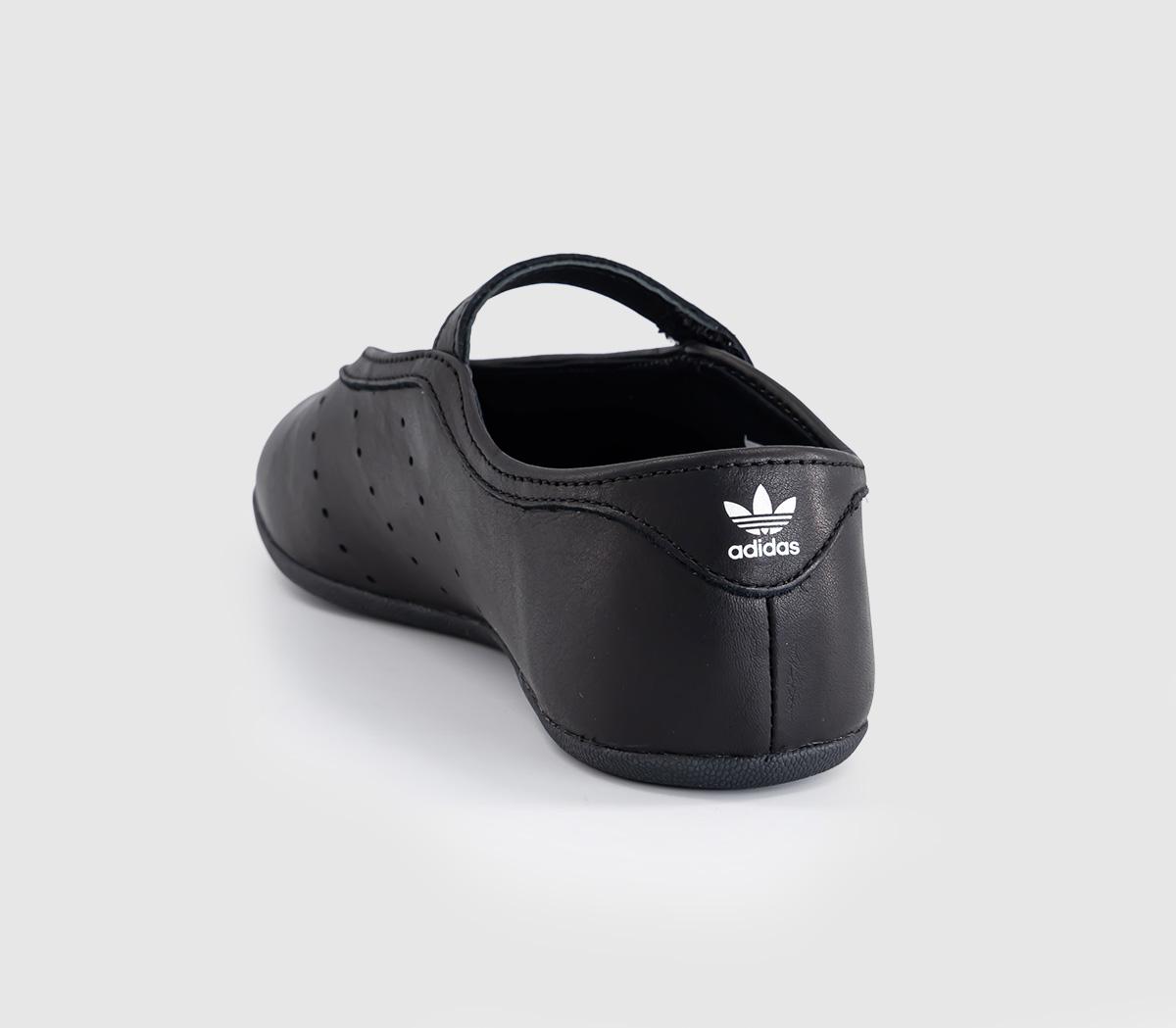 adidas Stan Smith Low Ballet Pumps Core Black Cream White Gold Met