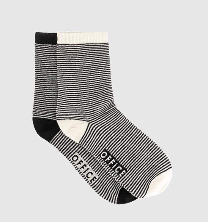 OFFICE Stripey Socks 2 Pack Mixed