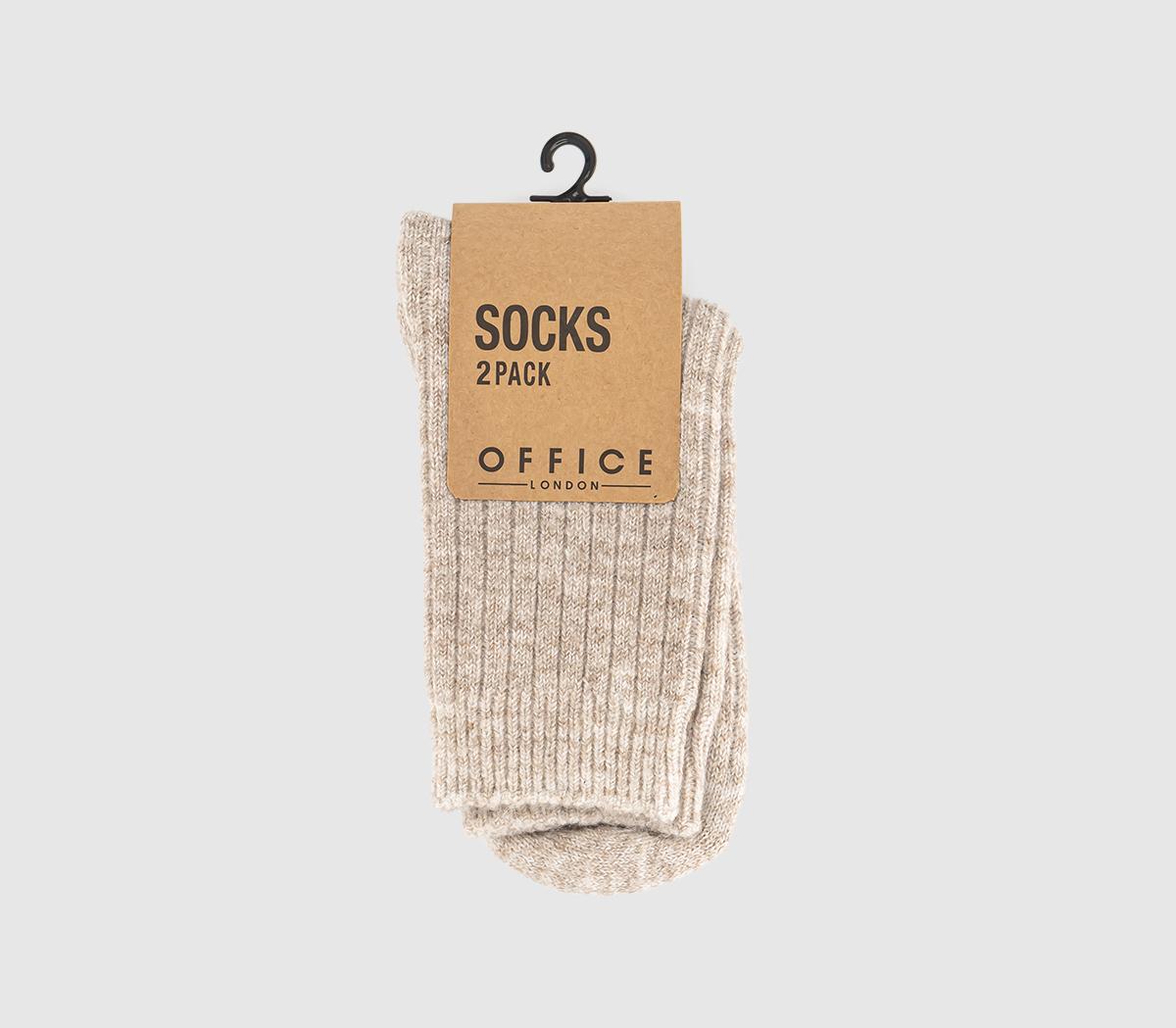 OFFICEChunky Knit Socks 2 PackMixed