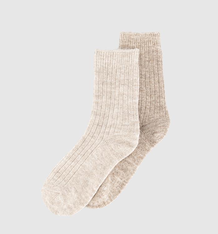 OFFICE Chunky Knit Socks 2 Pack Mixed