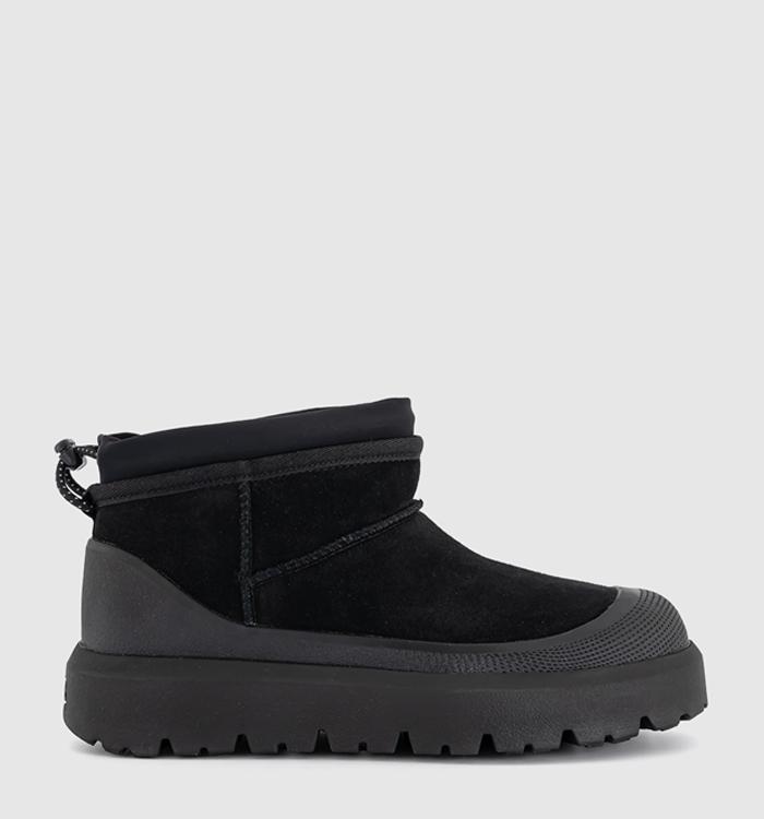 UGG Classic Ultra Mini Weather Hybrid Boots Black
